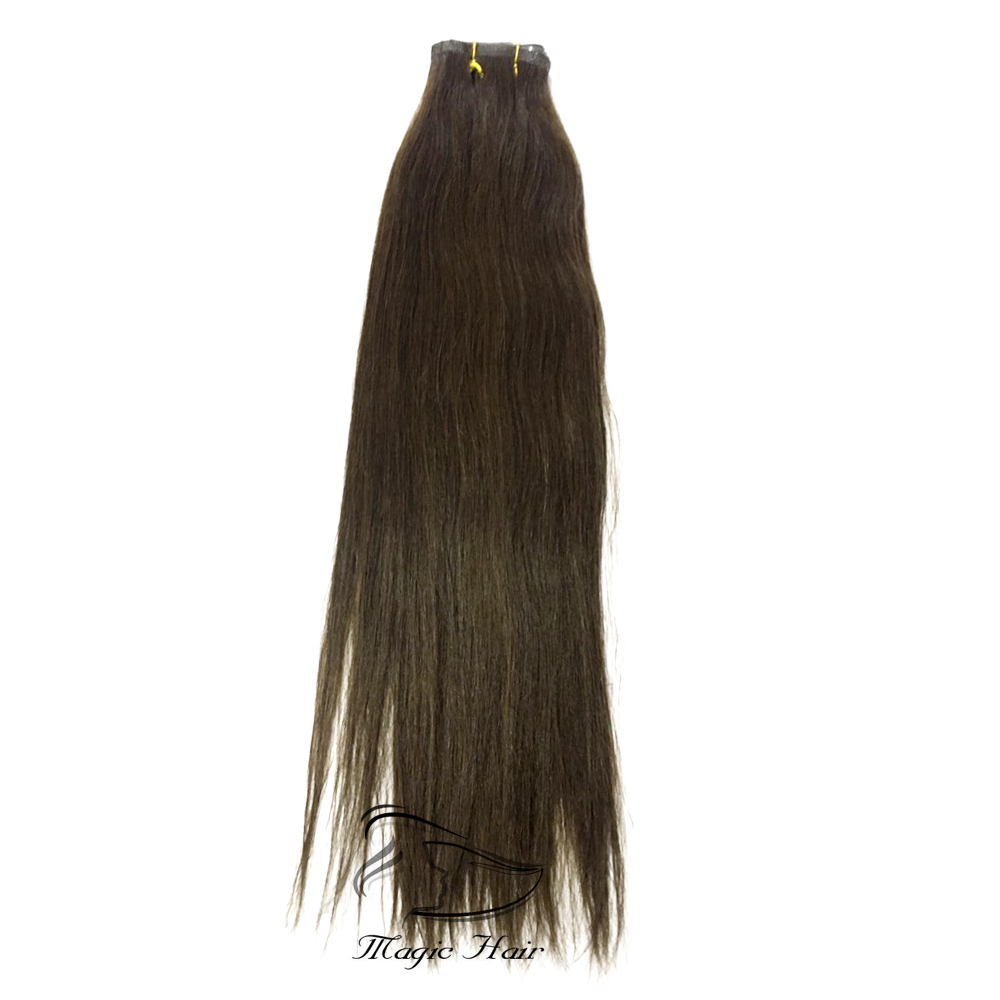9A Brazilian Straight Human Hair Weft 100% Unprocessed Virgin Hair 3#Color Or 613# Light Brown Seamless Hair Weft