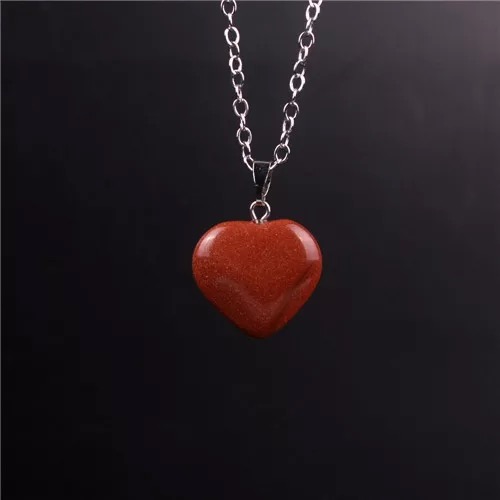 Natural White Crystal Peach Heart Pendant Necklaces Druzy12 Colors Agate Stainless Chains Or PU Leather Chain