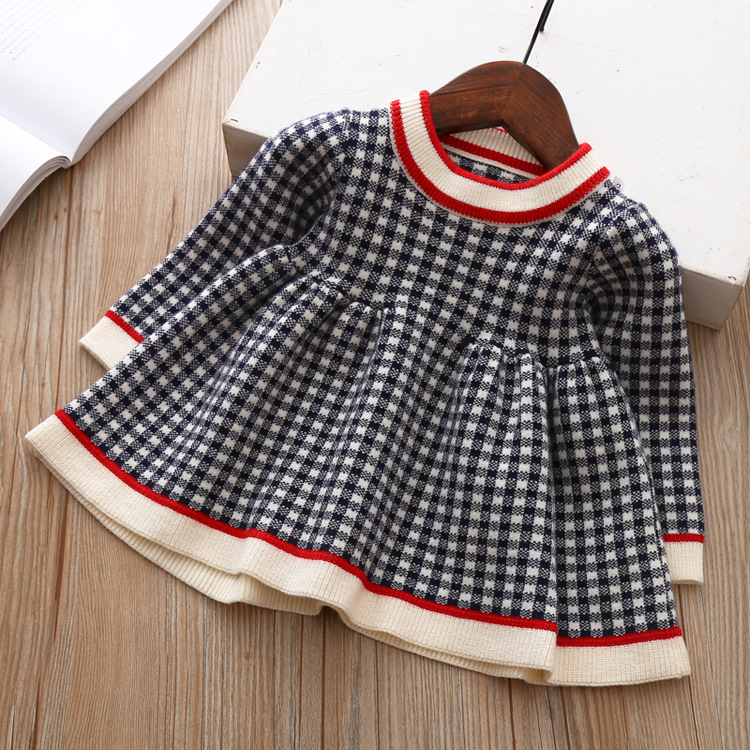 Girl kids Clothing Dress Spring Fall Girl Elegant Plaid Dress Long Sleeve Warm Knitted Dress, Accept the size and color choose
Girl kids Clothing Dress Spring Fall Girl Elegant Plaid Dress Long Sleeve Warm Knitted Dress, Accept the size and color choose