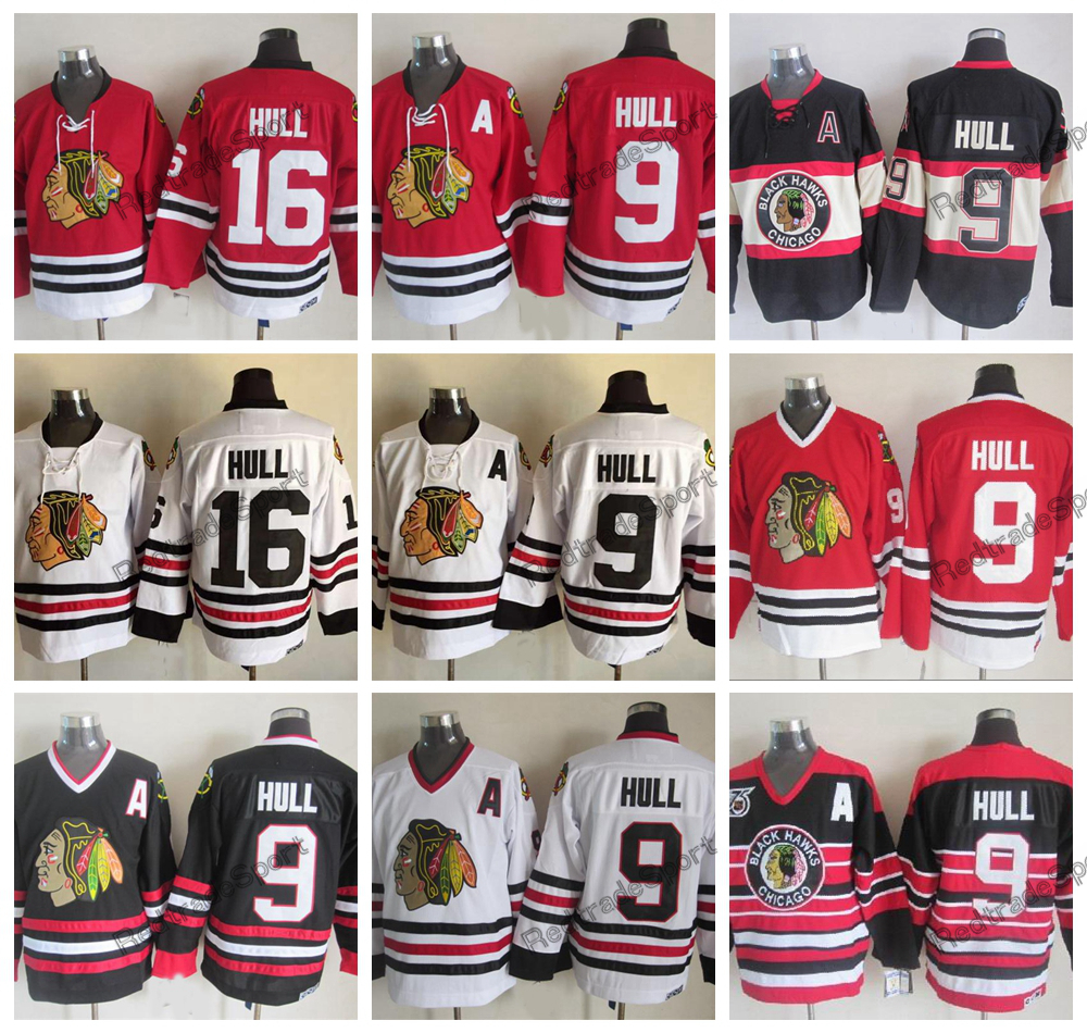 Mens 1992 Vintage #9 Bobby Hull Chicago Blackhawks Hockey Jerseys 75th Black Home Red Classic White 16 Bobby Hull Stitched Shirts C Patch
Mens 1992 Vintage #9 Bobby Hull Chicago Blackhawks Hockey Jerseys 75th Black Home Red Classic White 16 Bobby Hull Stitched Shirts C Patch