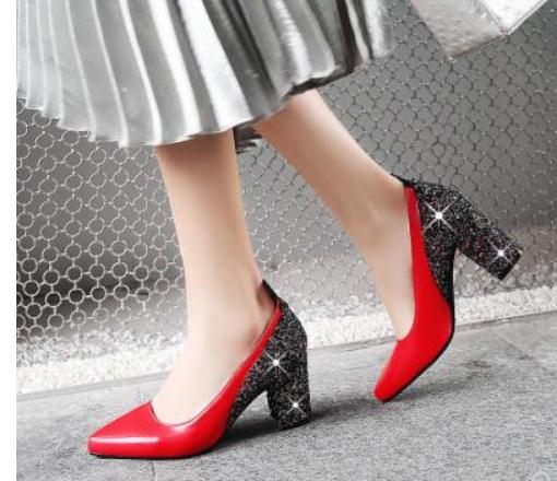 Free send 2018 spring and autumn new style pointed end women's shoes with high heel Coarse heel, Black
Free send 2018 spring and autumn new style pointed end women's shoes with high heel Coarse heel, Black