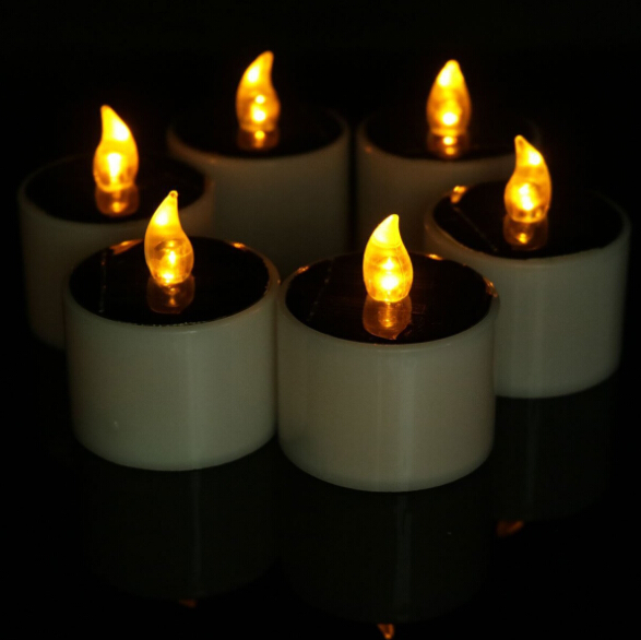 Solar LED Candle Electric LED Candle Light Solar Power Energy Christmas Decoration Holloween Home Decor Eco-friendly