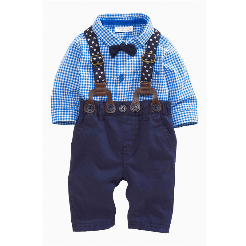 New Arrival Boys Clothing Set Children Grid Shirt with Bow and Suspender Trousers Suit Fashion Kids 2-Piece Outfit, Blue
New Arrival Boys Clothing Set Children Grid Shirt with Bow and Suspender Trousers Suit Fashion Kids 2-Piece Outfit, Blue