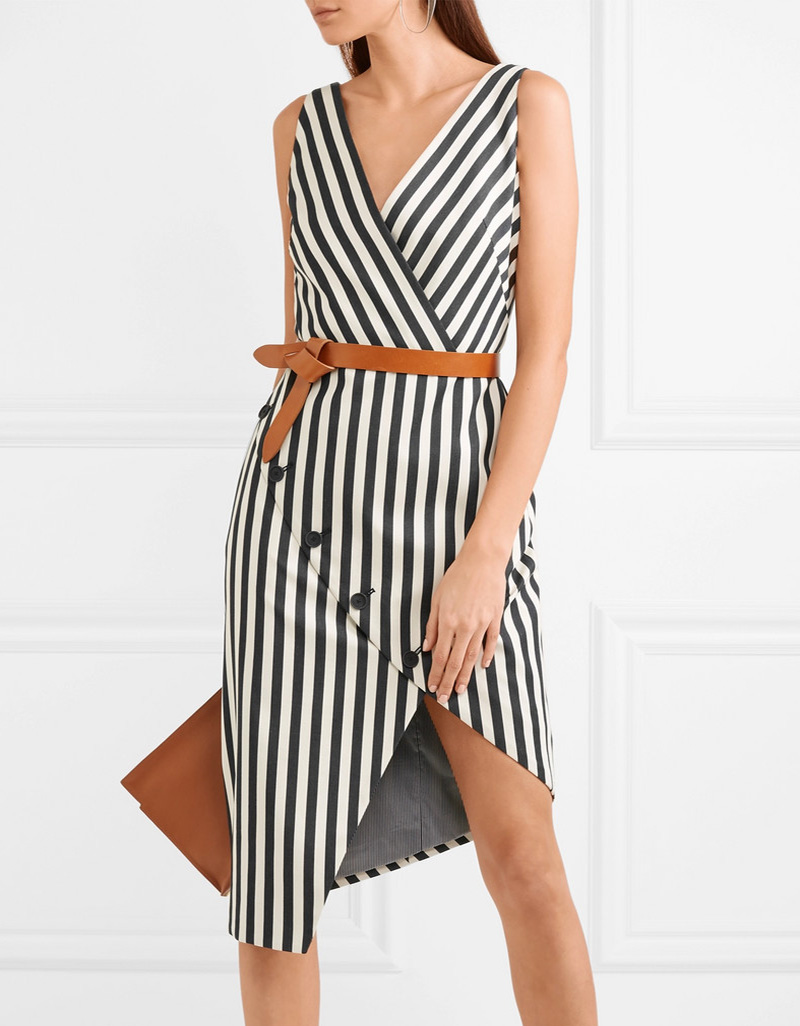 Strip Print Women Asymmetrical Dress V-Neck Sleeveless Casual Dresses 04K830, As pictures
Strip Print Women Asymmetrical Dress V-Neck Sleeveless Casual Dresses 04K830, As pictures