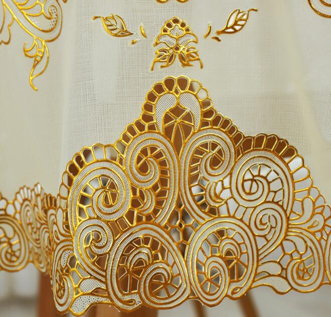 European Jacquard Table Cloth Embroidery tablecloth PVC Classical Rectangle Tablecloths For Events Chair Covers Lace Table