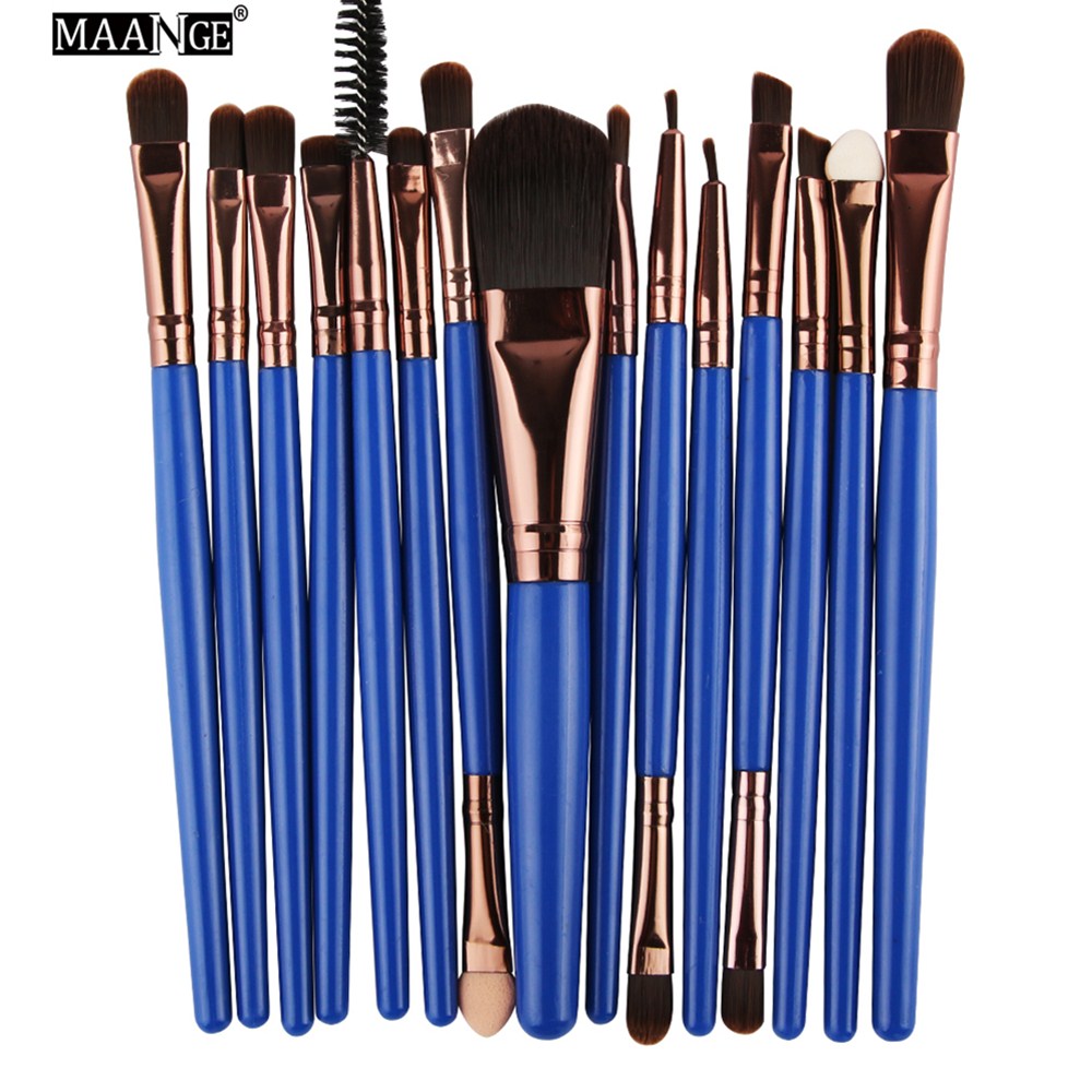 Makeup Brushes Set Eye Shadow Foundation Powder Eyeliner Eyelash Lip Brush Cosmetic Beauty Tool 15pcs/kit J1546