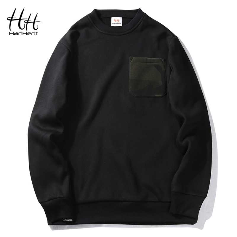 HanHent Solid color with camouflage Men' Hoodies 2018 Autumn and winter Casual loose round neck pullover sweatshirts large size, Black
HanHent Solid color with camouflage Men' Hoodies 2018 Autumn and winter Casual loose round neck pullover sweatshirts large size, Black