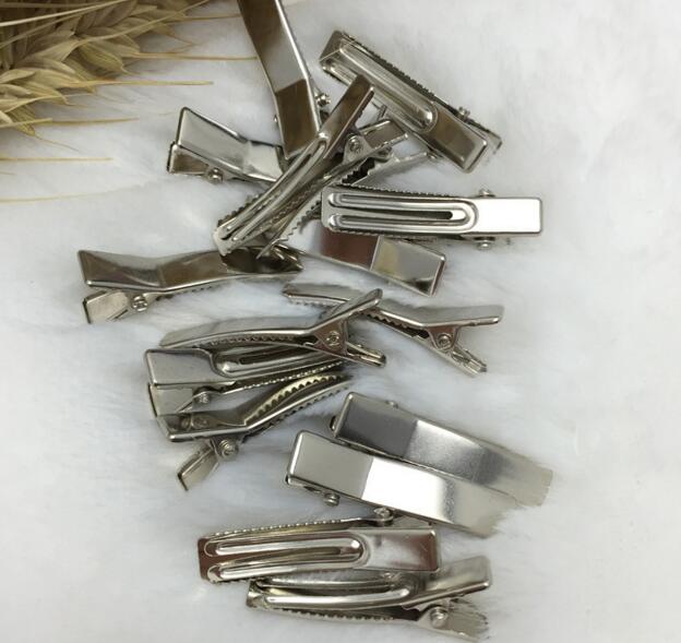 20Pcs Metal Double Prong Alligator hair clip accessories with Teeth Hairclips Hair Pin Girls Hair bow flower Dress Accessory FJ3217