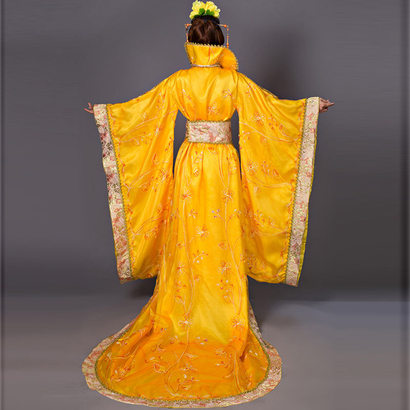 Ancient China Tang Song costume Hanfu imperial concubine Queen dress Daming princess stage performance photo studio Outfit Blue Red Pink