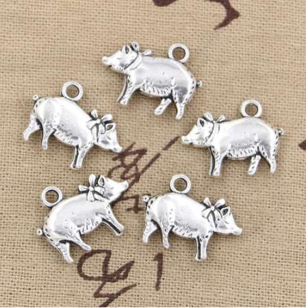 10pcs Charms 3D pig 21*16mm Antique Silver Plated Pendants Making DIY Handmade Tibetan Silver Jewelry
10pcs Charms 3D pig 21*16mm Antique Silver Plated Pendants Making DIY Handmade Tibetan Silver Jewelry