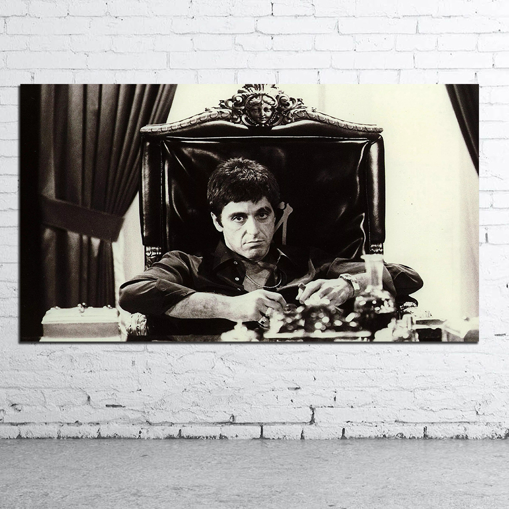 al pacino scarface Movie Poster Home Decoration Oil Painting Wall Picture for Living Room Canvas Black and White Pop Art
al pacino scarface Movie Poster Home Decoration Oil Painting Wall Picture for Living Room Canvas Black and White Pop Art