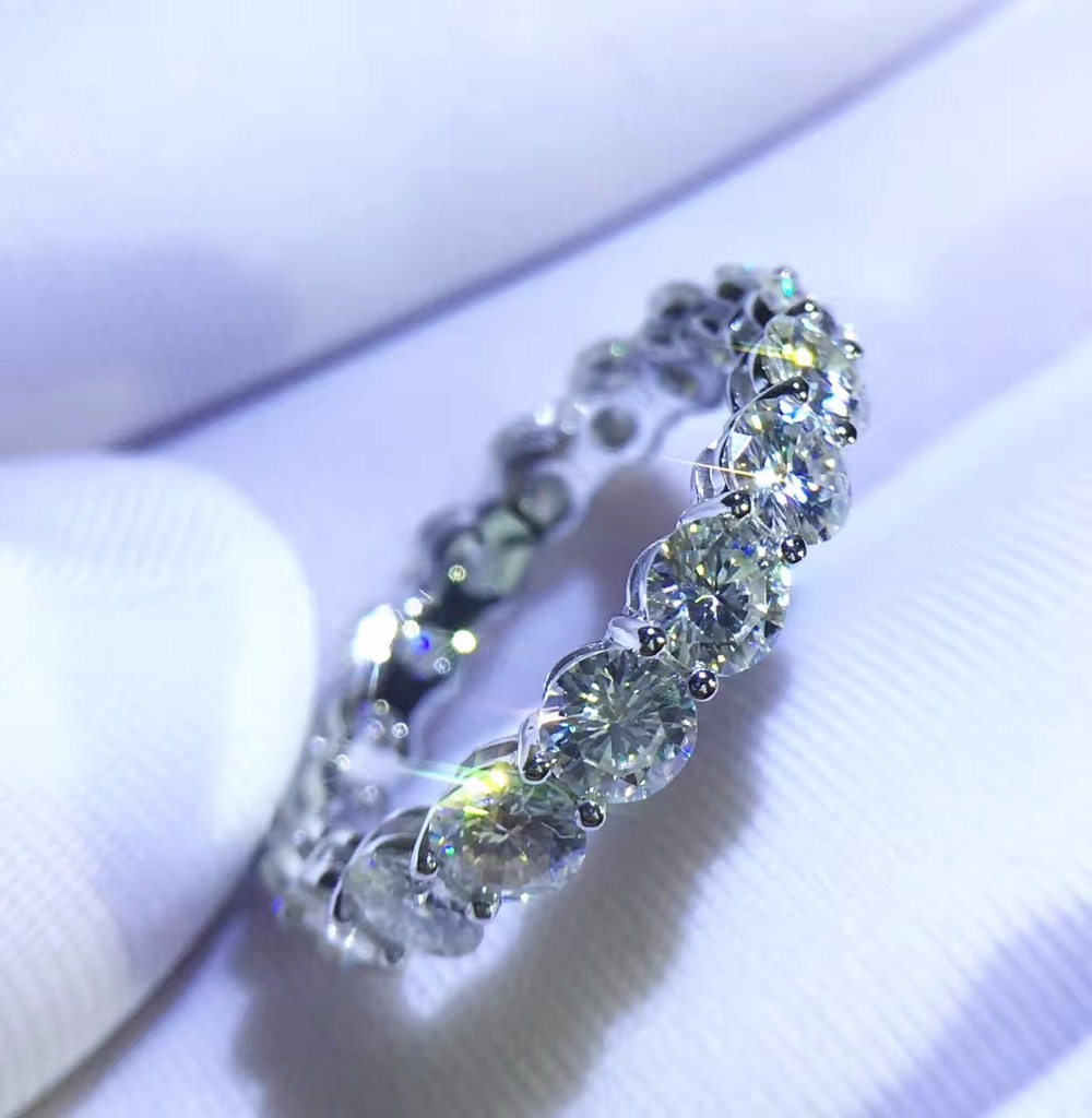 Victoria Wieck Brand New Infinity Luxury Jewelry 925 Sterling Silver White Topaz CZ Diamnond Party Women Wedding Band Ring for Women Gift