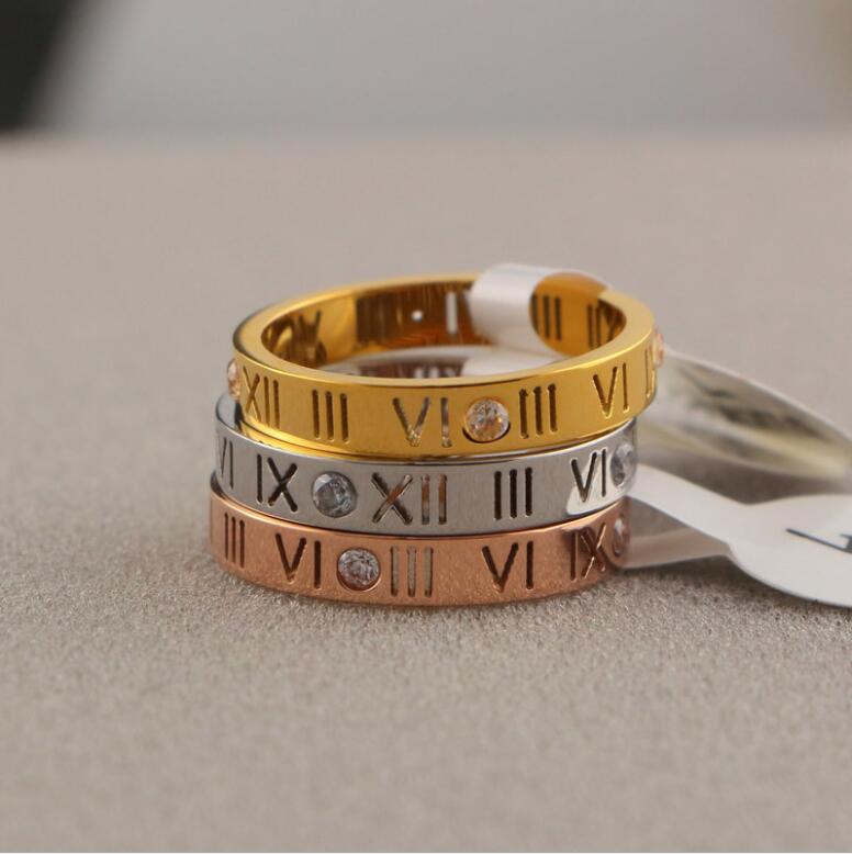 Korean version of 18K rose gold Roman numeral diamond ring men and women couple tail ring ring jewelry wholesale free shipping
Korean version of 18K rose gold Roman numeral diamond ring men and women couple tail ring ring jewelry wholesale free shipping