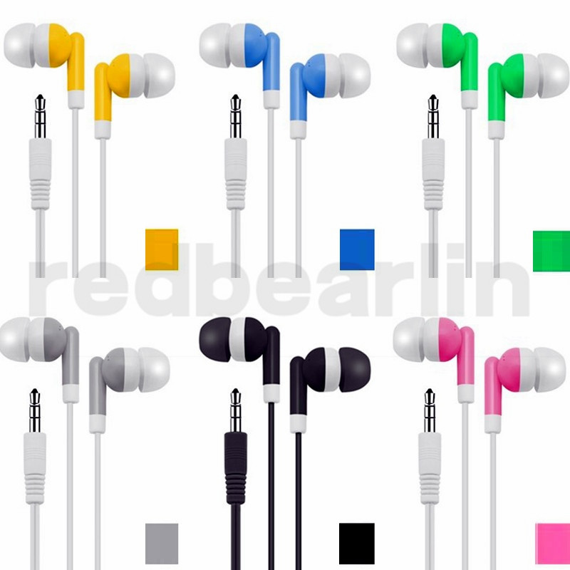 Wholesale Disposable earphones headphones low cost earbuds for Theatre Museum School library,hotel,hospital Gift