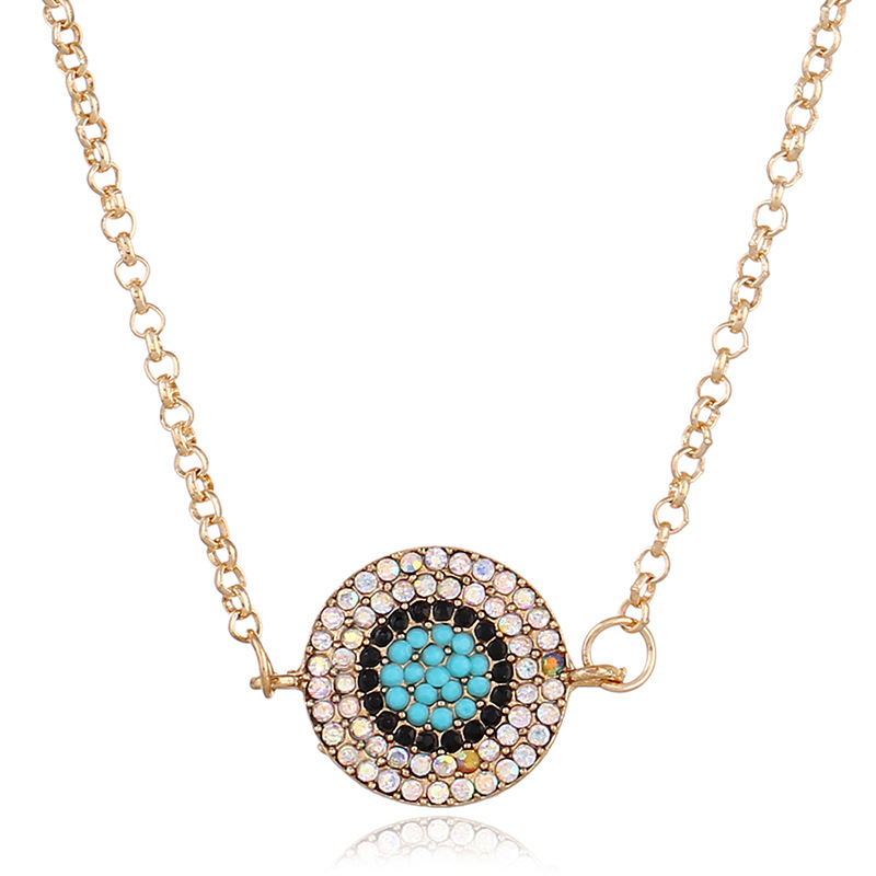 2018 new Korean fashion personality simple Diamond Blue Eye Pendant crystal necklaces for female Romantic gift chain jewelry
2018 new Korean fashion personality simple Diamond Blue Eye Pendant crystal necklaces for female Romantic gift chain jewelry