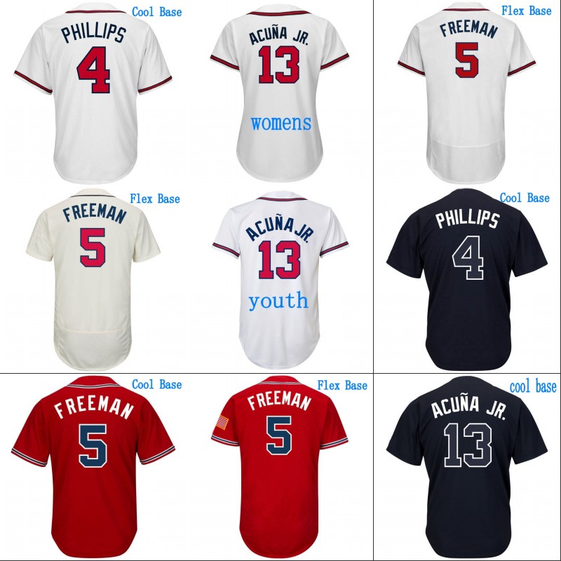 #13 Ronald Acuna Jr. Jersey 1 Ozzie Albies 4 Phillips 5 Freddie Freeman 7 Dansby Swanson 11 Ender Inciarte 18 Matt Adams Jerseys, Mens coo base navy
#13 Ronald Acuna Jr. Jersey 1 Ozzie Albies 4 Phillips 5 Freddie Freeman 7 Dansby Swanson 11 Ender Inciarte 18 Matt Adams Jerseys, Mens coo base navy