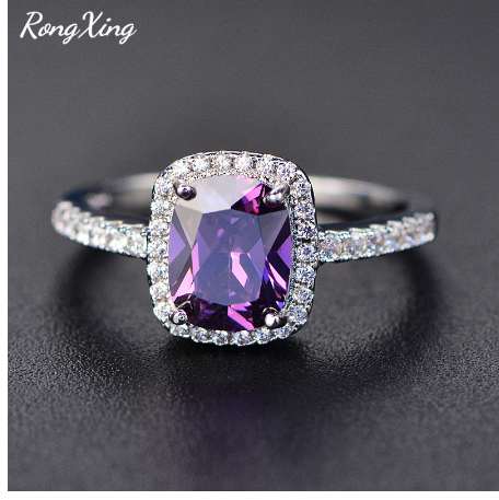 RongXing Purple/Green/Blue/White/Yellow/Pink Zircon Rings For Women 925 Sterling Silver Filled Multicolor Birthstone Ring HR051
RongXing Purple/Green/Blue/White/Yellow/Pink Zircon Rings For Women 925 Sterling Silver Filled Multicolor Birthstone Ring HR051