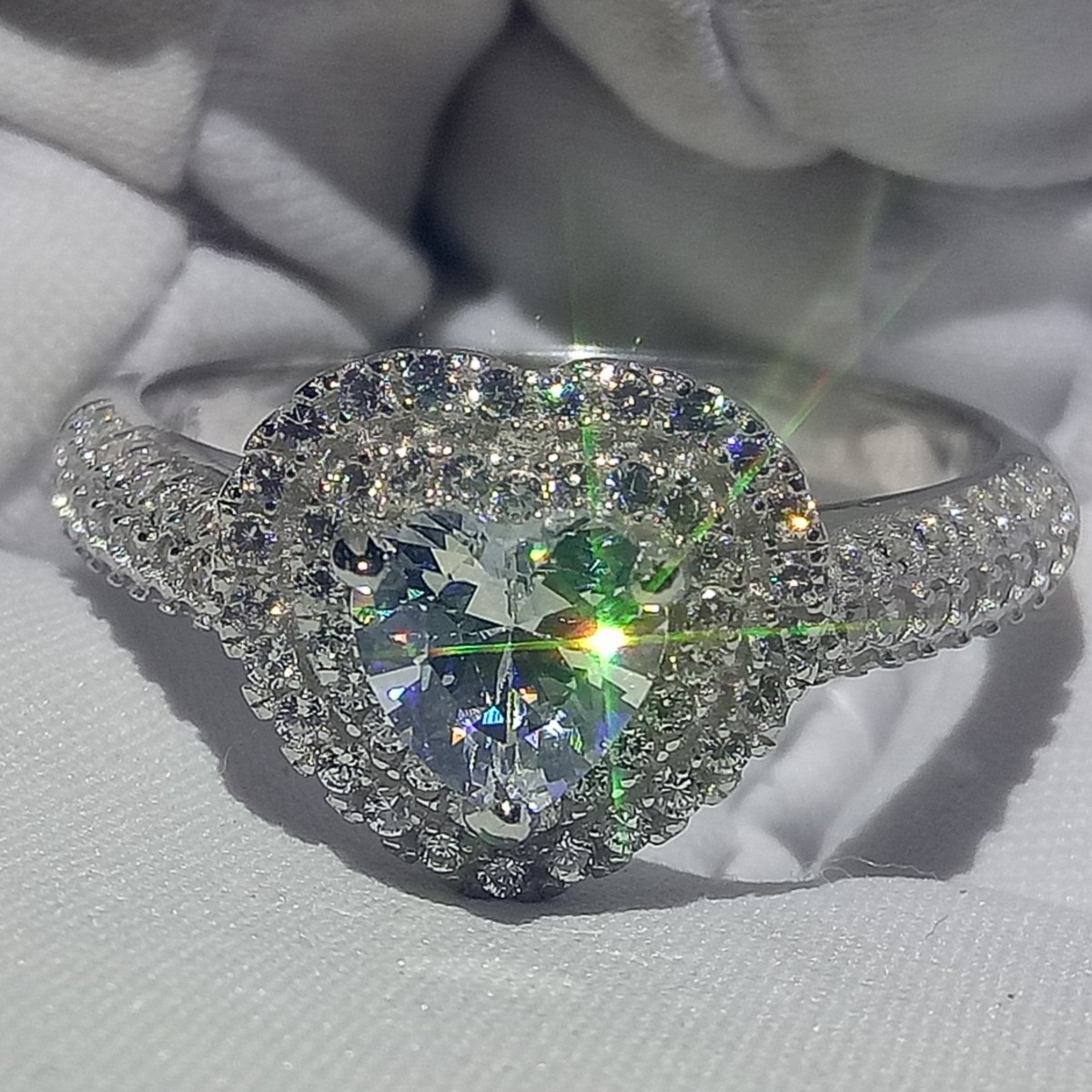 Sterg Sier Water Drop Topaz Ring: Sparkg Jewelry for Women