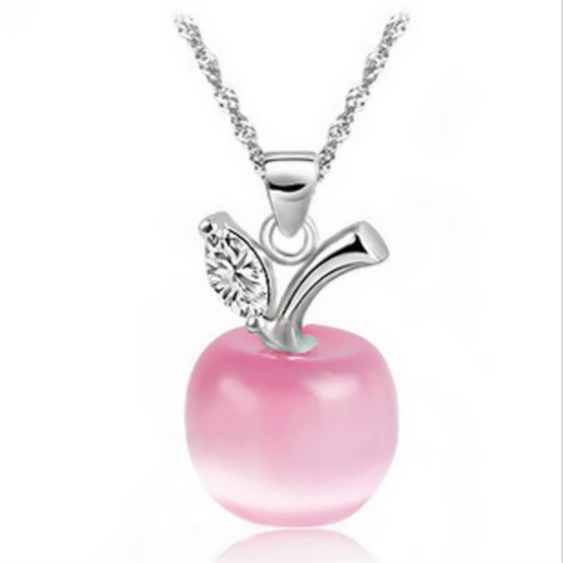 Mini Cute Apple quality opal pendant necklace rhodium Fashion Jewelry silver Moonstone pendant necklace mixed batch
Mini Cute Apple quality opal pendant necklace rhodium Fashion Jewelry silver Moonstone pendant necklace mixed batch