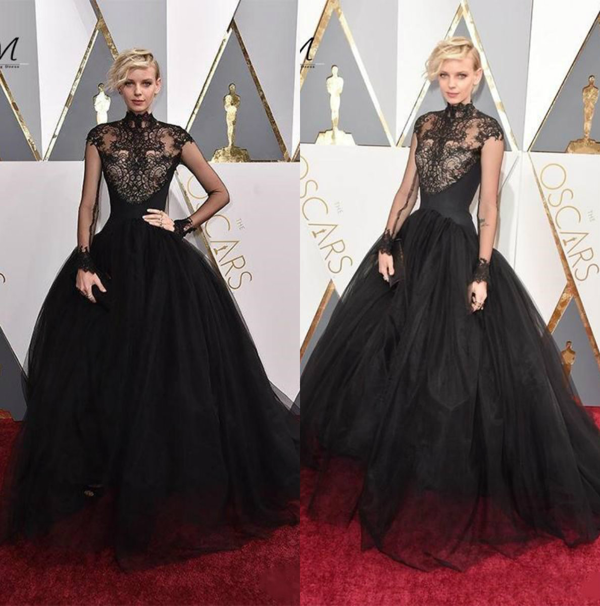 Dorith Mous Red Carpet Prom Dresses 2018 Oscar High Neck Sheer Lace Evening Dresses Long Sleeves Ball Gown Long Celebrity Dresses, Lavender
Dorith Mous Red Carpet Prom Dresses 2018 Oscar High Neck Sheer Lace Evening Dresses Long Sleeves Ball Gown Long Celebrity Dresses, Lavender