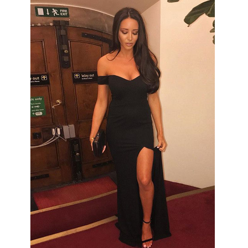 Sexy Black Evening Wear Party Dress For Women 2018 Cheap Long Off the shoulder with Short Sleeves Side Slits Prom Formal Dress Gowns, Red
Sexy Black Evening Wear Party Dress For Women 2018 Cheap Long Off the shoulder with Short Sleeves Side Slits Prom Formal Dress Gowns, Red