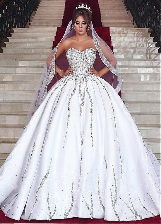 Luxury Said Mhamad Off Shoulder Ball Gown Wedding Dresses Sweetheart Beaded Crystals Formal Bridal Gown Wedding Dress For Party, Black
Luxury Said Mhamad Off Shoulder Ball Gown Wedding Dresses Sweetheart Beaded Crystals Formal Bridal Gown Wedding Dress For Party, Black