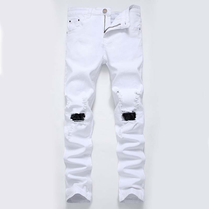 Men Casual Jeans Denim Pants Straight Distressed Ripped Knees Holes Regular Free Shipping, T-4026 white
Men Casual Jeans Denim Pants Straight Distressed Ripped Knees Holes Regular Free Shipping, T-4026 white
