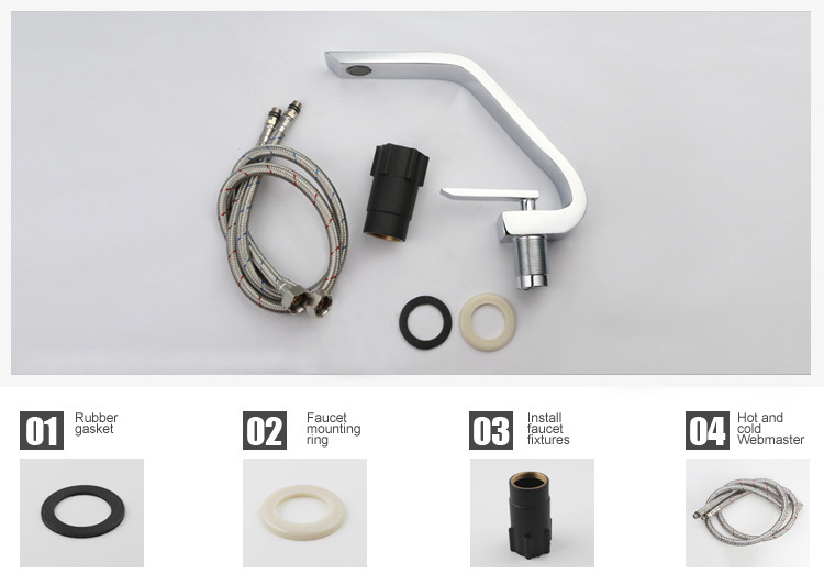 Contemporary unique shape bathroom faucet copper chrome and oil rubbed bronze sink tap Bathroom Faucets lavatory Faucets
