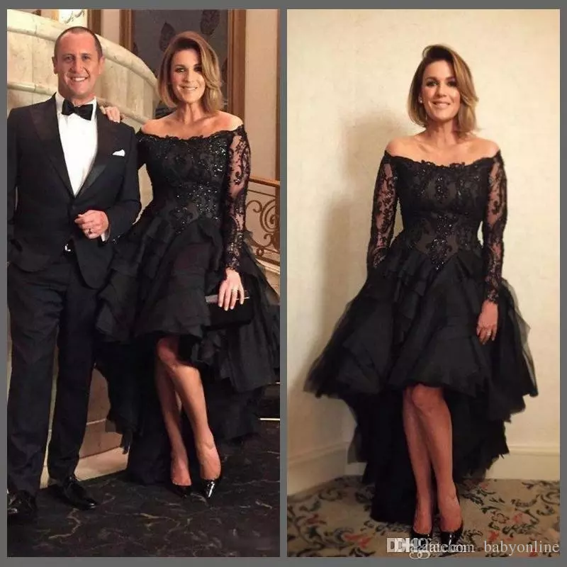 2023 Sexy Black Bateau Lace A-Line Evening Dresses Off Shoulders Long Sleeves Appliques Beaded High Low Formal Gowns Mother Of The Bride, Light yellow
2023 Sexy Black Bateau Lace A-Line Evening Dresses Off Shoulders Long Sleeves Appliques Beaded High Low Formal Gowns Mother Of The Bride, Light yellow