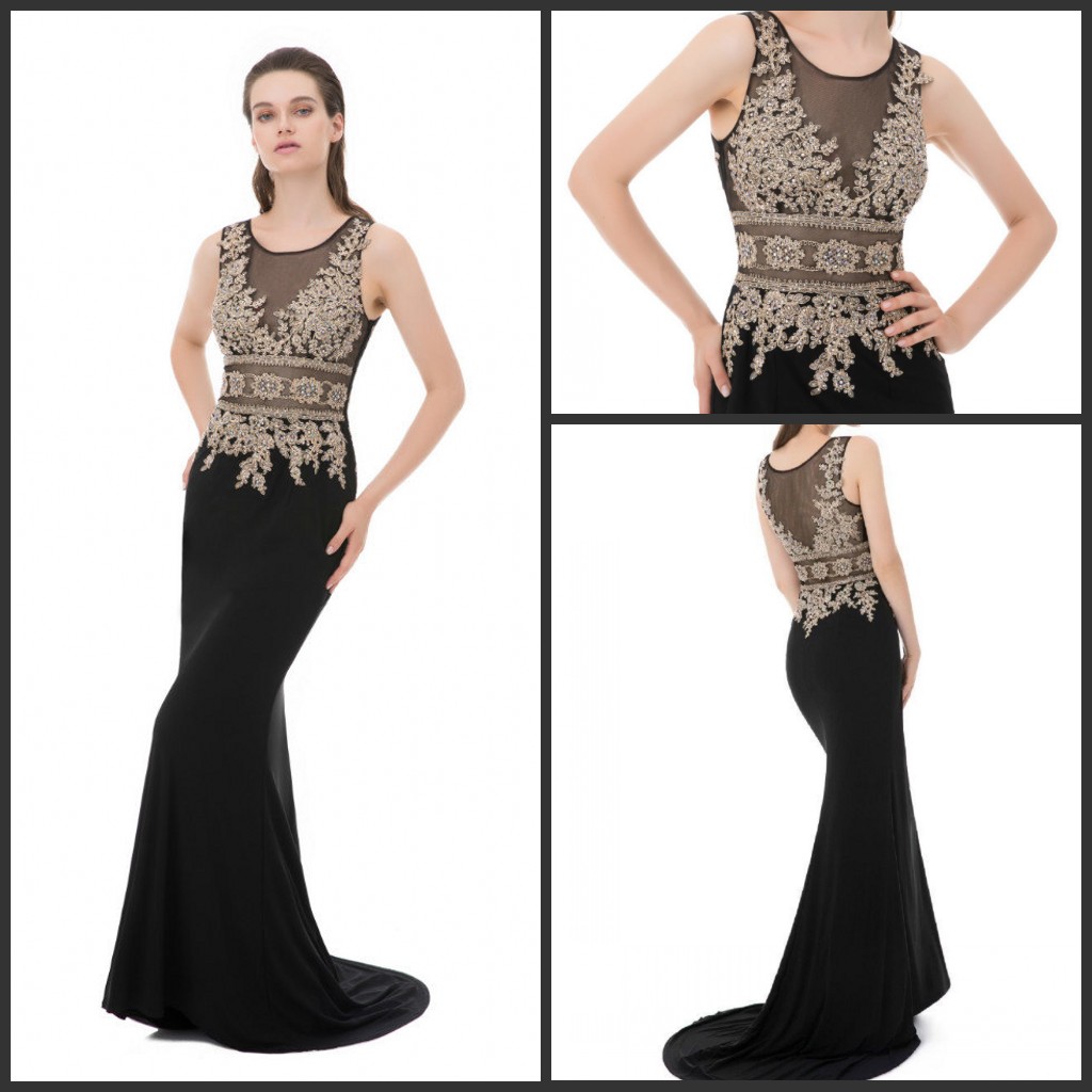 Formal Mermaid Evening Dresses Gold Lace Embroidery Applique Graduation Gowns with Crystal Beaded Women Long Prom Party Dress Sheer Neck, Royal blue
Formal Mermaid Evening Dresses Gold Lace Embroidery Applique Graduation Gowns with Crystal Beaded Women Long Prom Party Dress Sheer Neck, Royal blue