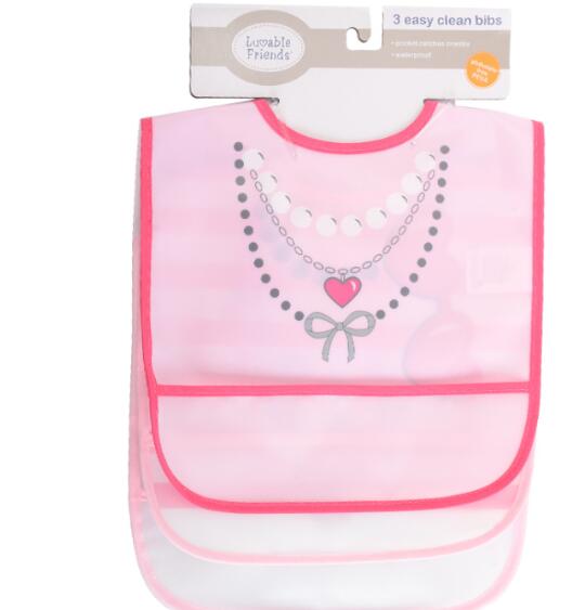 Wholesale- Baby Bibs Baberos Vestido 3pcs / Lot Luvable Friends Bibs 3 Count Baby Burp Cloths free shipping