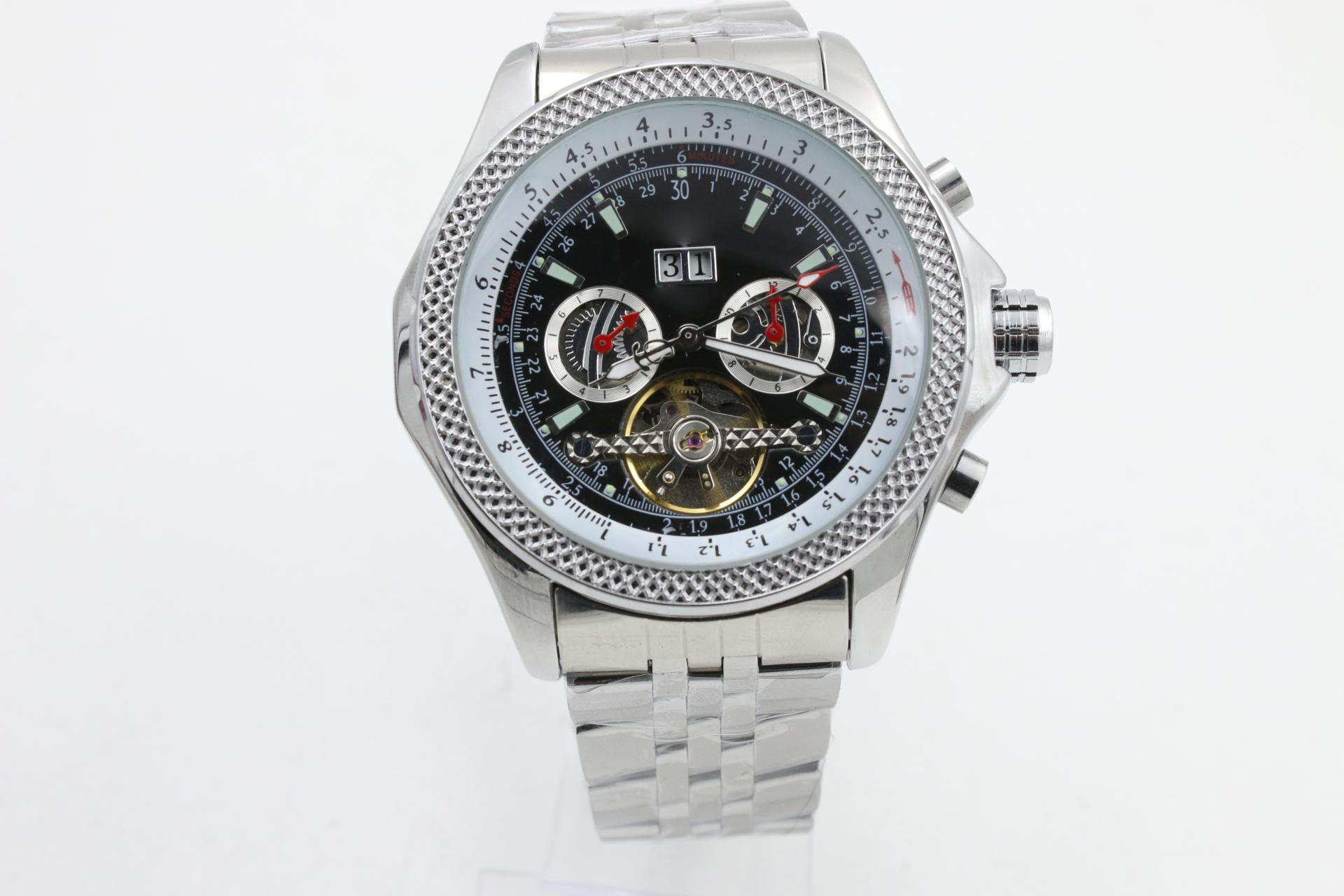 good quality 1884 date automatic mechanical man watch stainless steel wristwatch men's Watche 46mm multi function, Slivery;brown
good quality 1884 date automatic mechanical man watch stainless steel wristwatch men's Watche 46mm multi function, Slivery;brown