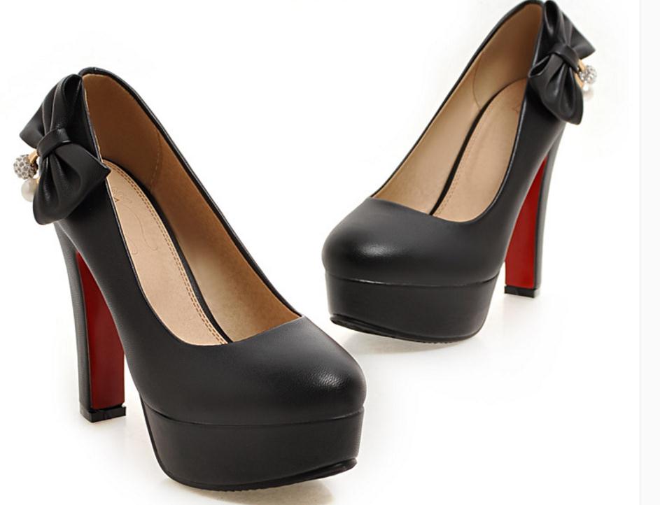 Free send Hot High heeled shoes 44 45 46 47 yards Coarse heel Single shoes bowknot water drill women shoes big size and Small code, Beige
Free send Hot High heeled shoes 44 45 46 47 yards Coarse heel Single shoes bowknot water drill women shoes big size and Small code, Beige