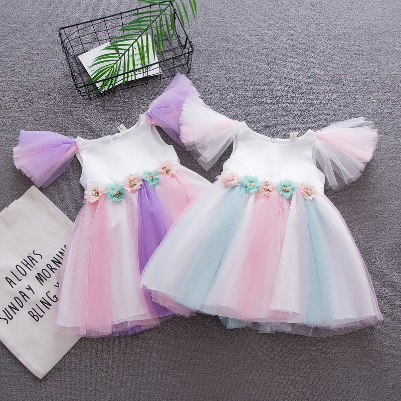 Baby Rainbow dress 2018 Summer Princess fairy Tulle dress kids sleeveless flower mesh lace girls Dresses Boutique Clothing, Purple
Baby Rainbow dress 2018 Summer Princess fairy Tulle dress kids sleeveless flower mesh lace girls Dresses Boutique Clothing, Purple