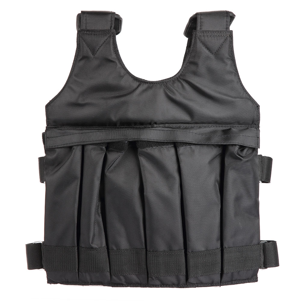 50kgLoading Weighted Vest For Boxing Running Training Body Equipment Adjustable Exercise Vest Black Jacket Swat Sanda Sparring Pro