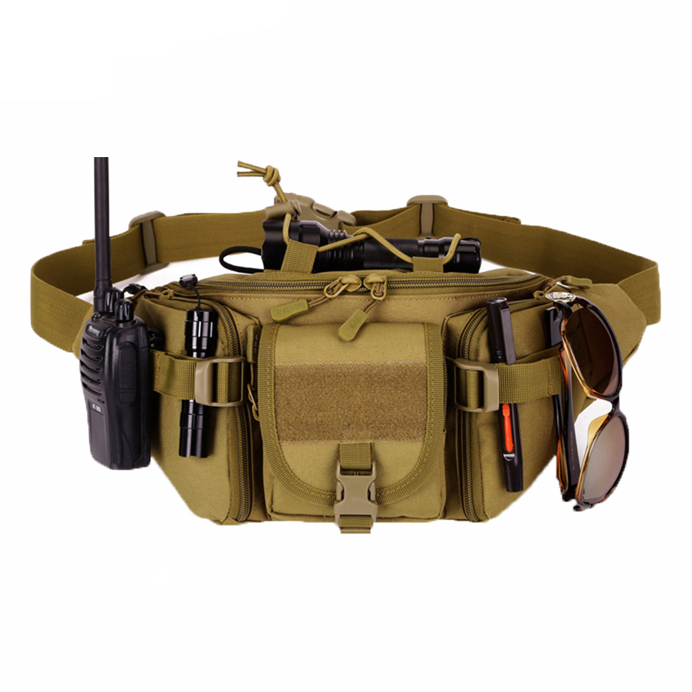 Tactical Molle Bag Waterproof Waist Bag Waterproof Hunting pockets Sports hiking Camping Waist Bags men Bag Belt, Light brown
Tactical Molle Bag Waterproof Waist Bag Waterproof Hunting pockets Sports hiking Camping Waist Bags men Bag Belt, Light brown