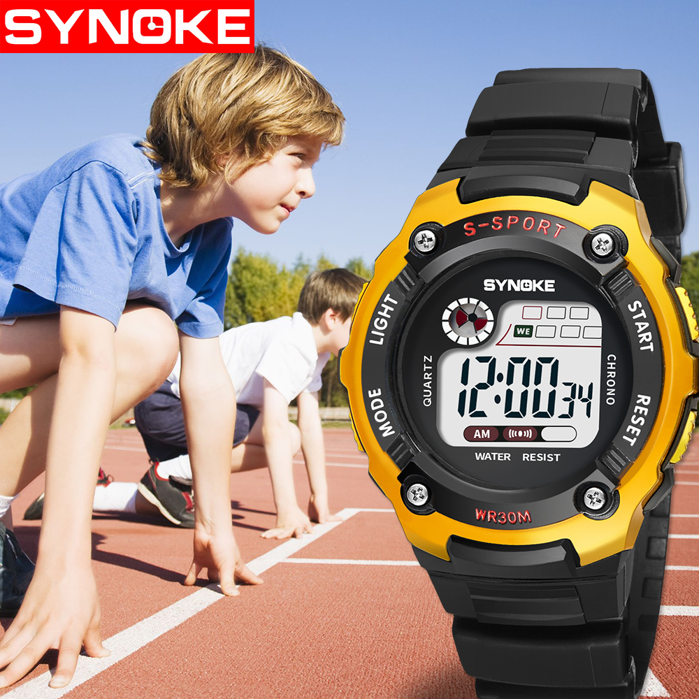SYNOKE NEW Digital Children Watch Electronic Child Sport Wrist Watch Digital-watch for Girl Boy Kids Watches Girls Boys Clock, Red
SYNOKE NEW Digital Children Watch Electronic Child Sport Wrist Watch Digital-watch for Girl Boy Kids Watches Girls Boys Clock, Red