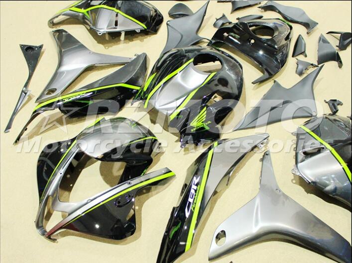 Motorcycle Fairing kit for HONDA CBR600RR F5 09 12 CBR 600RR 2009 2012 cbr600rr ABS hot Black Gray Fairings set+3gifts H61
