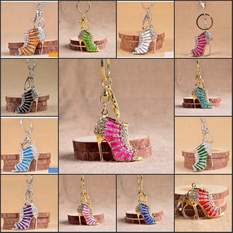 Fashion Crystal High Heeled Rhinestone Key Chains Purse Pendant Bags Cars Shoe Ring Holder Chains Mix Colors Key Rings For Gifts
Fashion Crystal High Heeled Rhinestone Key Chains Purse Pendant Bags Cars Shoe Ring Holder Chains Mix Colors Key Rings For Gifts