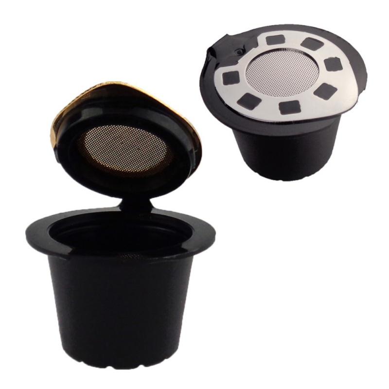 New Silver Refillable Reusable Coffee Capsule Filter Compatible For Nespresso With Coffee Spoon от DHgate WW