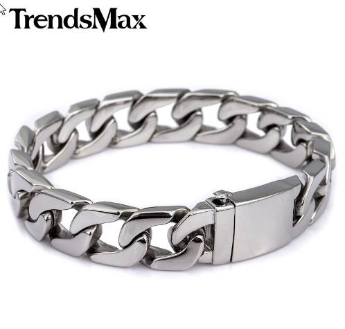 Trendsmax 13mm 316L Stainless Steel Bracelet Mens Wristband Curb Silver Color HB83
Trendsmax 13mm 316L Stainless Steel Bracelet Mens Wristband Curb Silver Color HB83