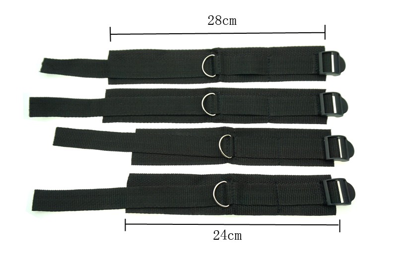 Bondage Kit Restraint System Fetish Adult Games Set Wrists & Ankle Cuffs Sex Toys for Couples J1838