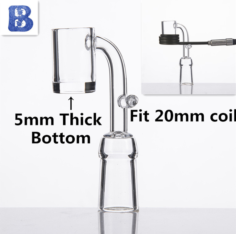 Quartz Enail 5MM Thick Bottom Electronic Domeless Quartz Banger Nail fit 20mm Heating Coil 10/14/18mm Clear Joint
Quartz Enail 5MM Thick Bottom Electronic Domeless Quartz Banger Nail fit 20mm Heating Coil 10/14/18mm Clear Joint