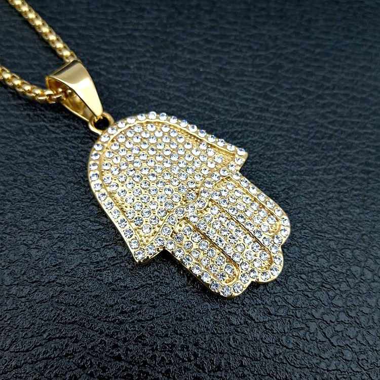 free chain mens jewelry hip hop bling sized micro pave cubic zirconia hamsa hand icedd out cool mens chain necklace
free chain mens jewelry hip hop bling sized micro pave cubic zirconia hamsa hand icedd out cool mens chain necklace