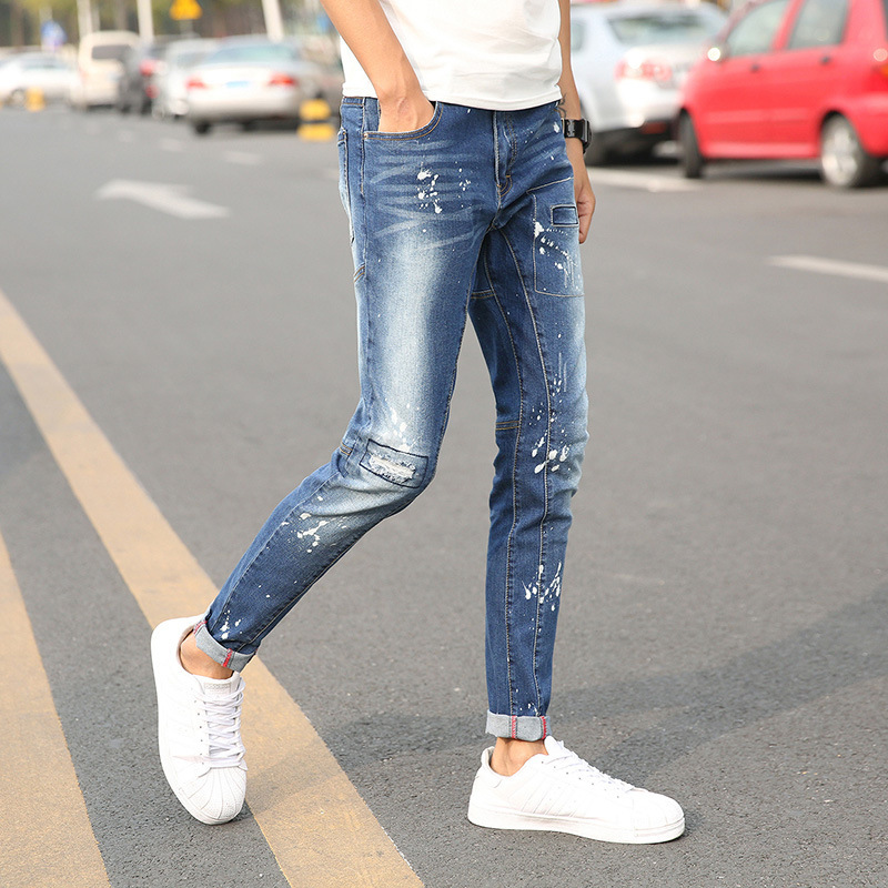 Wholesale NEW men's jeans repair small straight tube trousers stretch hole patch pants FS108, See chart
Wholesale NEW men's jeans repair small straight tube trousers stretch hole patch pants FS108, See chart