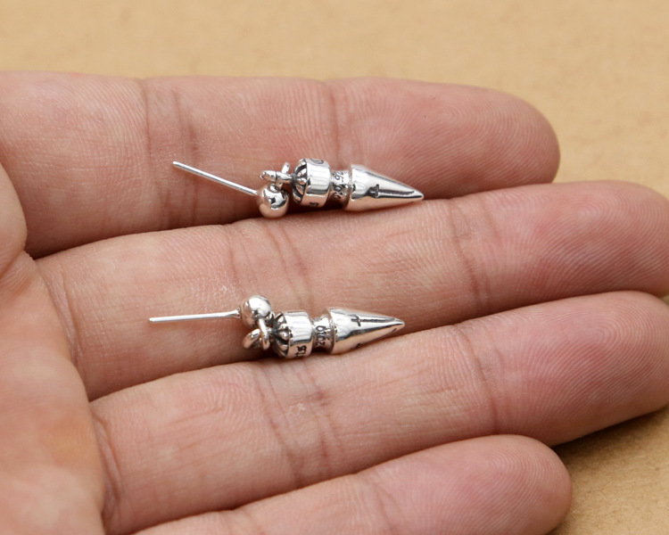 New 925 sterling silver fashion jewelry brand designer earring American Europe vintage style cross stud dangle earrings for women