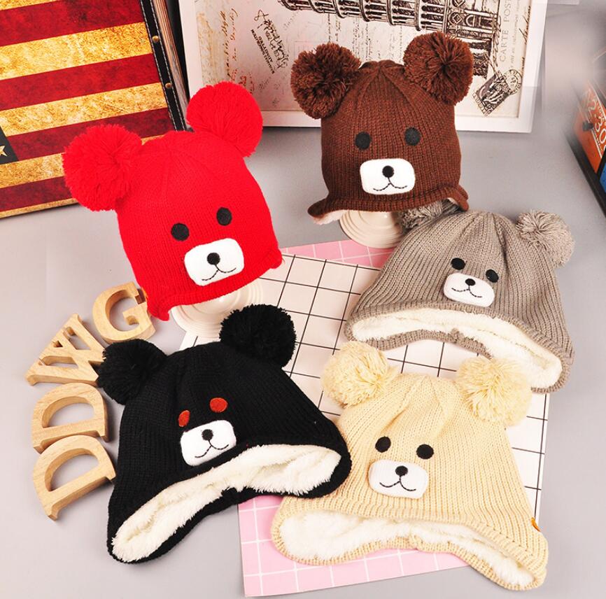 New Style Knitted Kids Winter Baby Hats Cartoon Bear Thick Warm Children Hats For Girls Boys Cap with Double Ball, 12-36 months
New Style Knitted Kids Winter Baby Hats Cartoon Bear Thick Warm Children Hats For Girls Boys Cap with Double Ball, 12-36 months
