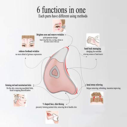 Facial Lifting Massager with Microcurrent Vibration Ion for Face and Neck Ion Skin Care Massage Pink