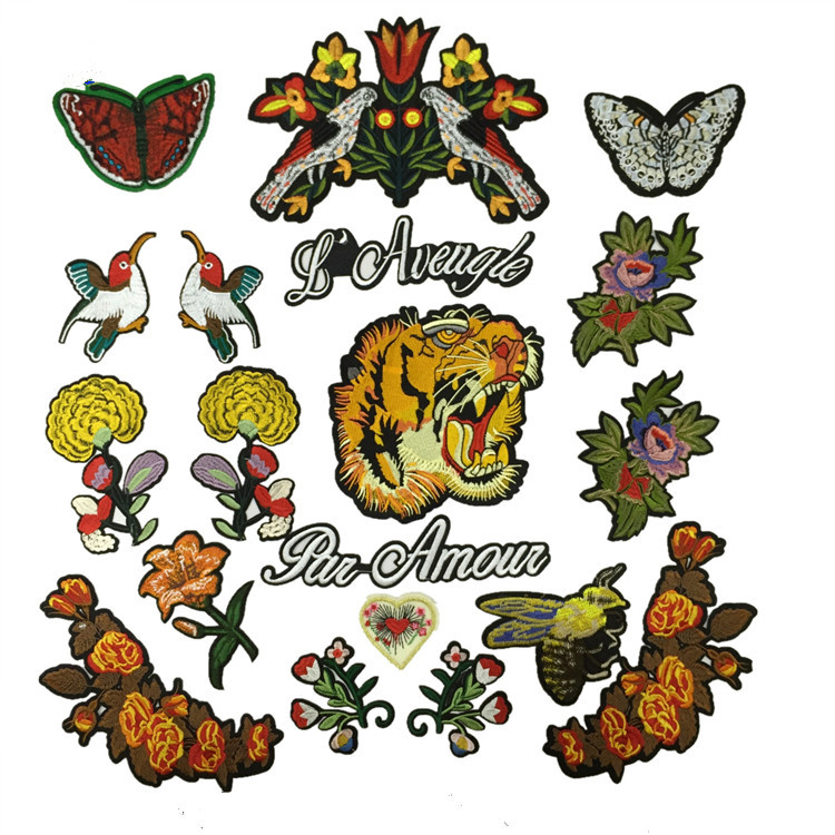 1 set of embroidered patches sew-on appliques birds tigers flower letter DIY quilting for patchwork decorative accessories handwork
1 set of embroidered patches sew-on appliques birds tigers flower letter DIY quilting for patchwork decorative accessories handwork