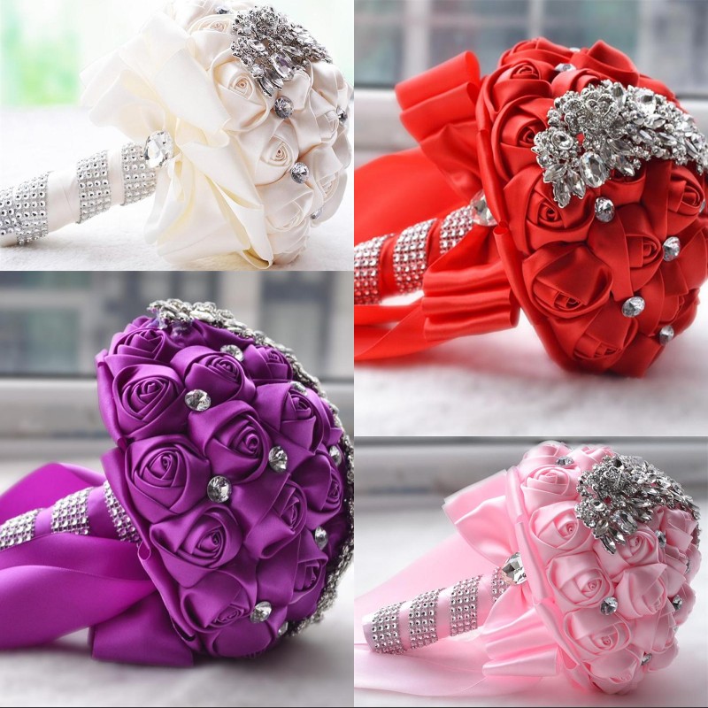 hot sale Crystal Brooch Wedding Bouquet Wedding Accessories Bridesmaid Artifical Satin Flowers Wedding Flowers Bridal Bouquets
hot sale Crystal Brooch Wedding Bouquet Wedding Accessories Bridesmaid Artifical Satin Flowers Wedding Flowers Bridal Bouquets